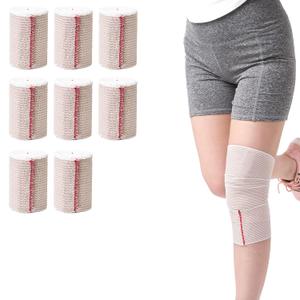 3 In Elastic Bandage Wrap 8 Pack, Compression Bandage Wrap for Ankle, Elbow, Knee, Shoulder,Tummy, Body, Premium Sport Support & Injury Recovery, Reusable & Durable