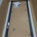 8x24 Picture Frame 2 Pack, Rustic Black Wood Frame with Tempered Glass, Display Pictures Multiple Five 4x6 With Mat or 8 x 24 Without Mat - Horizontal or Vertical Wall Mounting