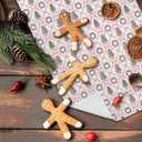 LUKIPOM309 Pink Chinoiserie Christmas Tree Kitchen Towels Set of 4, Coquette Pink Bow Grandmillennial Xmas Dish Tea Towels for Kitchen, Preppy Girly Christmas Hand Towel for Bathroom, 16x24 Inch