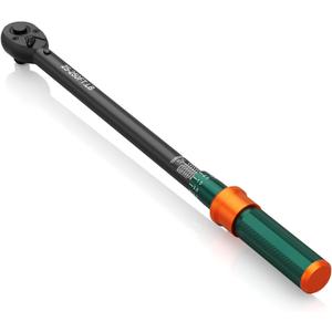 1/2-Inch Drive Click Torque Wrench, 25-250 Ft.Lb, 72-Tooth Dual-Direction Adjustable Torque Wrench, 3% High Precision for Car, Truck, Tractor, Heavy Machinery Maintenance