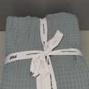 PHF 100% Cotton Waffle Weave Family Blanket,Oversized King Size 120"x 120"-Pre-Washed Snag Proof Lightweight Breathable Moisture-Wicking, 10'x 10' Huge Extra Large Big,Home Decoration Gift-Ocean