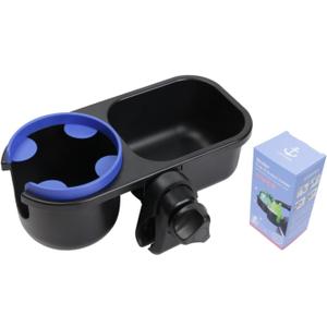 Universal Snack Tray for Stroller with Stroller Cup Holder, Universal Stroller Snack Tray with Cup Holder, Stroller Tray Attachment and Stroller Accessories (Blue)