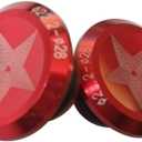 DONGKER 1 Pair Bike Handlebar End Plug,Aluminium Alloy Bike Accessories End Caps for 15-20mm Inner Diameter Bicycle Handlebar, Red