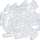 uxcell 50pcs Rubber End Caps 6mm(1/4 inch) ID Vinyl PVC Round Tube Bolt Cap Cover Screw Thread Protectors Clear