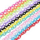 LiQunSweet 12strand/Box Handmade Opaque Acrylic Cable Chains for DIY Handbag Chain Lanyard Making Replacement Accessories - 2.5~3x1~2mm