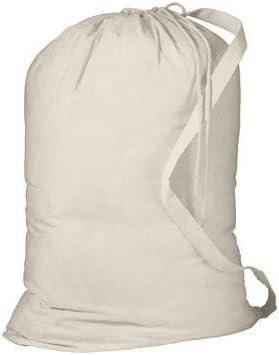 SHOPINUSA Heavy Canvas Laundry Bags W/Shoulder Strap (Small-Medium-Large) (Large)