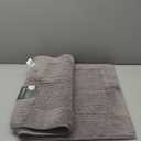 Madison Park Splendor Reversible 100% Cotton Tufted Bathroom Rug-3000 GSM Hotel Quality Luxurious Plush Medium Pile Bath Mat Absorbent, Quick Dry, Shower Room Dcor, 21x34, Charcoal