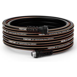 Garden Hose 50ft,Water Hose Heavy Duty,Flexible and Durable, Lightweight Hybrid Hose with Swivel Handle,Leakproof Hose Male to Female Fittings