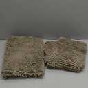 Bcoimo Bath Rugs Mat Set,2 Piece Non Slip Chenille Latte Bathroom Mat Sets | Extra Soft Bathroom Rug set;Non Slip with Rubber Backing Microfiber Mat;High Absorbent And Quick Drying mats;Machine Washable, 30x20 Plus 24x17
