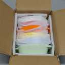 Foraineam 6 Colors Oval Porcelain Ramekins 10 oz Oven Safe Creme Brulee Souffle Baking Ramekin Dishes Bowl with Double Handles