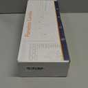 Homemory Pure White Flickering Flameless Candles, Battery Operated Acrylic LED Pillar Candles with Remote Control and Timer, Set of 5