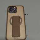 Designed for iPhone 16 Pro Max Case with Stand Hand Strap [Compatible with MagSafe][Shockproof Military Grade] Slim Translucent Matte Case for iPhone 16 Pro Max 6.9", Brown