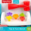 Fisher-Price Toddler Toy Tap & Turn Bench Pretend Tools 2-Sided Construction Set for Ages 1+ Years