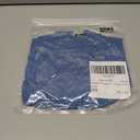 MakeMeChic Women's Summer Off Shoulder Tops Ruffle Short Sleeve Dressy Casual Blouse Top (Blue, M)