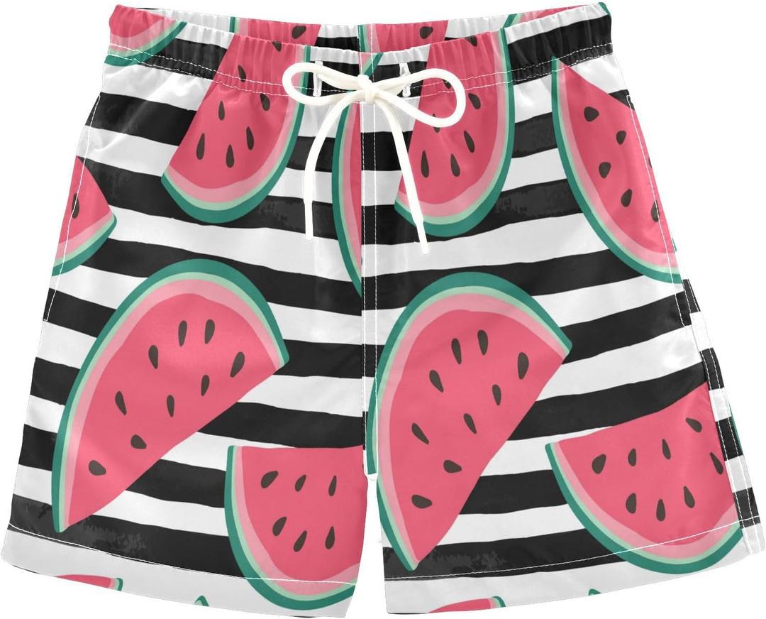 Retro Rodeo Cowboy Boys Swim Trunks Toddler Beach Board Shorts Quick Dry Kids Swimwear Bathing Suits 2T (Multicoloured111)