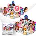 Lilly's Love Stuffed Animal Hammock | Corner Hanging Organizer, Toy Storage, Stuffed Animal Storage Net | Made from Quality Fishing Net, Holds 12lbs | 67"x47"x47" (White, 2 Pack)