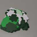 Tellingyou 600 Pcs St. Patrick's Day Shamrock Cutouts Paper 2 Inch Green Clover Shape Cut Outs Irish Paper Die Cuts for Bulletin Board Decorations School Classroom Party Craft