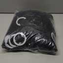 Peomeise 50pcs Black Spandex Chair Sashes with Buckle Slider for Wedding, Party Decoration