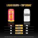 Liquid Death, Strawberry Terror, Soda Flavored Sparkling Water, 12-Pack (12oz Cans), Low Sugar, Huge Flavor & No Artificial Sweeteners