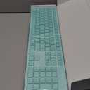 LeadsaiL K786 Wireless Keyboard and Mouse Combo, 2.4GHz Lag-Free Wireless, Full Size Ergonomic Keyboard Silent Mouse for Windows Mac PC Laptop, 12 FN Shortcuts, Long Battery Life - Mint Green