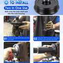 for Ford Axle Seal Installer, 6697 Wheel Knuckle Vacuum Oil Seal Installer Tool for Ford 2005-Current F-250 F-350 Front Axle Seal Tool
