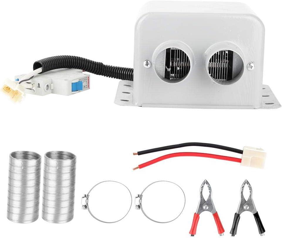 Car Electric Heater,800W 2 Hole Car Electric Heater Winter Heating Warmer Window Defroster Demister Windshield Defogger(12V)