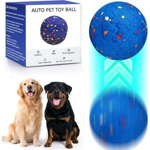AIERSA Interactive Dog Ball Toys To Keep Them Busy, Automatic Bouncy Moving Rolling Ball Toy Anti Boredom, Self Play Smart Electric Active Balls for Medium Large Dogs,E-TPU Material for Inside Outside