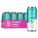 Sparkling Ice Caffeine Tropical Punch Sparkling Water with Caffeine, Zero Sugar, with Antioxidants and Vitamins,16 fl oz Cans (Pack Of 12)