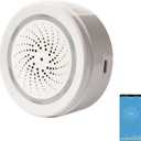 Smart Wi-Fi Siren Alarm: Wireless Alarm for Home Security, Burglar Alarm with Sound and Light Alarm, 100dB Sounder, Tuya App Control, No Hub Required, Compatible with Alexa, Google Assistant