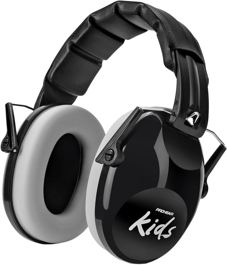PROHEAR 032 2.0 Noise Cancelling Headphones for Kids - 25dB Noise Reduction - Adjustable Sensory Ear Protection Muffs for Concert, Fireworks, Monster Truck Shows, School - Black