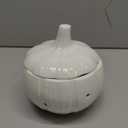 Ceramic Garlic Keeper with Garlic Shape, Garlic Holder for Counter, Ventilation Holes, Smooth Surface, Kitchen Storage Garlic Saver