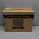 Vinyl Record Player 3-Speed Bluetooth Suitcase Portable Belt-Driven Record Player with Built-in Speakers RCA Line Out AUX in Headphone Jack Vintage Turntable (black)