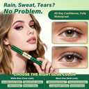 KEYYOU Lash Bond and Seal Cluster Lash Glue For Lash Clusters Strong Gentle Comfortable Bond and Seal WaterProof Mascara Wand Individual Lash Glue 5ml+5mlCLEAR)