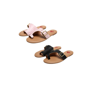 2 Pairs Women Arch Support Flip Flops Lightweight Soft Slip On Indoor Outdoor, 40