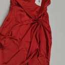 GRACE KARIN 2025 Women Satin Dress Cocktail One Shoulder Sleeveless Tie Waist Party Mini Dresses
Size12