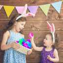 MGparty 52 Pack Easter Eggs Empty 2.3" Plastic Bright Colors Eggs with Golden Eggs for Easter Egg Hunt Party Favors Basket Stuffers Fillers