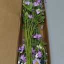 Spring Decorations for Home 12 Pack Purple Spring Flowers 17 Inch Artificial Spring Floral Stems with Daisy and Berries for Spring Summer Farmhouse Ornaments