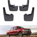 Kiwi Master Mud Flaps for 2015-2020 Ford F-150 (with OEM Fender Flares), OEM Replacement # FL3Z-16A550-AA, FL3Z-16A550-BA, Heavy Duty Mud Guards, Front & Rear Splash Guards, No Drill, 4 Pcs Set