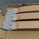 Changshade 6 Pack Temporary Shades, Pleated Paper Blinds for Indoor Windows Cut to Size Adhesive Paper Shades No Tools No Drilling for Office, Bedroom, Living Room, 36" W x 72" H, Brown