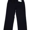 Ettelo Dark Wash Black Mid Rise Stretch 5 Pocket Wide Leg Denim Jeans Womens 16