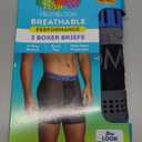 Fruit of the Loom mens Men's Breathable Boxer Briefs, Moisture Wicking Underwear, Assorted Color Multipacks (Medium, Performance Stretch - Blue)