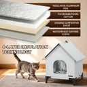 Cat House - Outdoor Cat House for Indoor and Outdoor Use - Insulated and WeatherproofWaterproof Shelter, XL