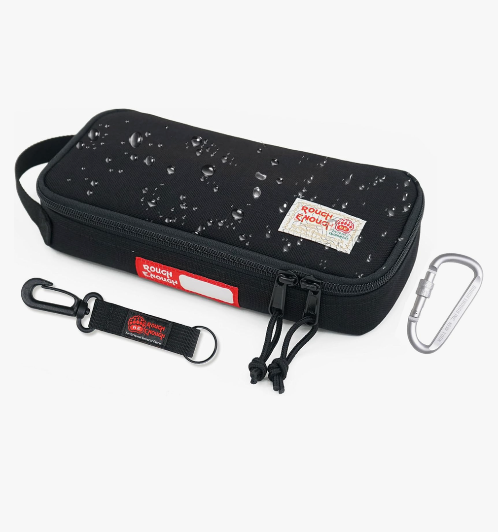 Rough Enough Small Tool Bag Pouch Box EDC Organizer Storage Case for Accessories with Zipper Portable Handle