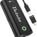 Ueteto Audio Interface for Guitar, Portable Internal Recording Sound Card for Live Streaming for Iphone, Ipad and Android smartphones and tablets, No Driver Needed