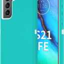 for Samsung Galaxy S21 FE 5G Case, S21 FE Heavy Duty case,[Military Grade Protective ][Shockproof] [Dropproof] [Dust-Proof], Compatible with Samsung Galaxy S21 FE 5G (Teal-White)