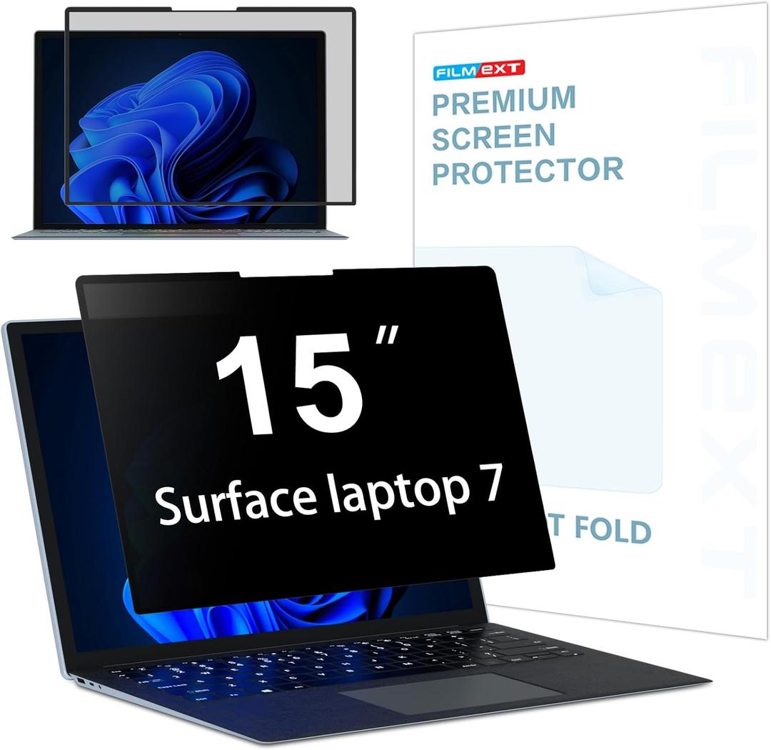 FILMEXT Privacy Screen for Microsoft Surface Laptop 15 inch 7th Model 2037/2108, Removable Anti-Spy Filter Anti-Glare (for Surface Laptop 7th 15" Privacy Screen Protector 2024) FILMEXT Privacy Screen for Microsoft Surface Laptop 15 inch 7th Model 2037/2108, Removable Anti-Spy Filter Anti-Glare (for Surface Laptop 7th 15" Privacy Screen Protector 2024)