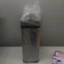 iTouchless 15 Liter / 4 Gallon Stainless Steel Wings Open Lid Sensor Bathroom Garbage Can, Touchless Automatic Operation, Compact Design for Home, Office, Kitchen, Bedroom, Restroom