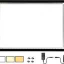 WELZK 10000+ LUX High Bright Light Pad A2, 3 Colors Light Board with UL Adapter. 10 Levels/Stepless Dimming for Diamond Painting, Tracing, Drawing, Sketching etc