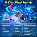 Staryou Sensory Lights Baby Sound Machine Night Light Projector Sensory Toys for Kids with Autism Toys for Boys 3-10 | 15 White Noise 3D Films 31 Colors Night Light for Kids, Fidget Toys for Kids