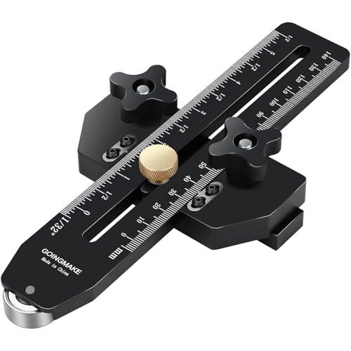 GOINGMAKE Thin Rip Jig Table Saw Jig Guide for Making Repetitive Narrow Thin Strip Cuts Woodworking Tools Fast Thin Ripping Guide for Table Saw Band Saw Router Table Fits for 3/8" x 3/4" T Slot